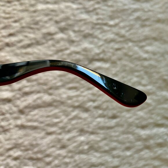Ray-Ban RB1528 Optics Kids Eyeglass Frames – Polished Black on Red – 46/16~125 - Picture 6 of 16